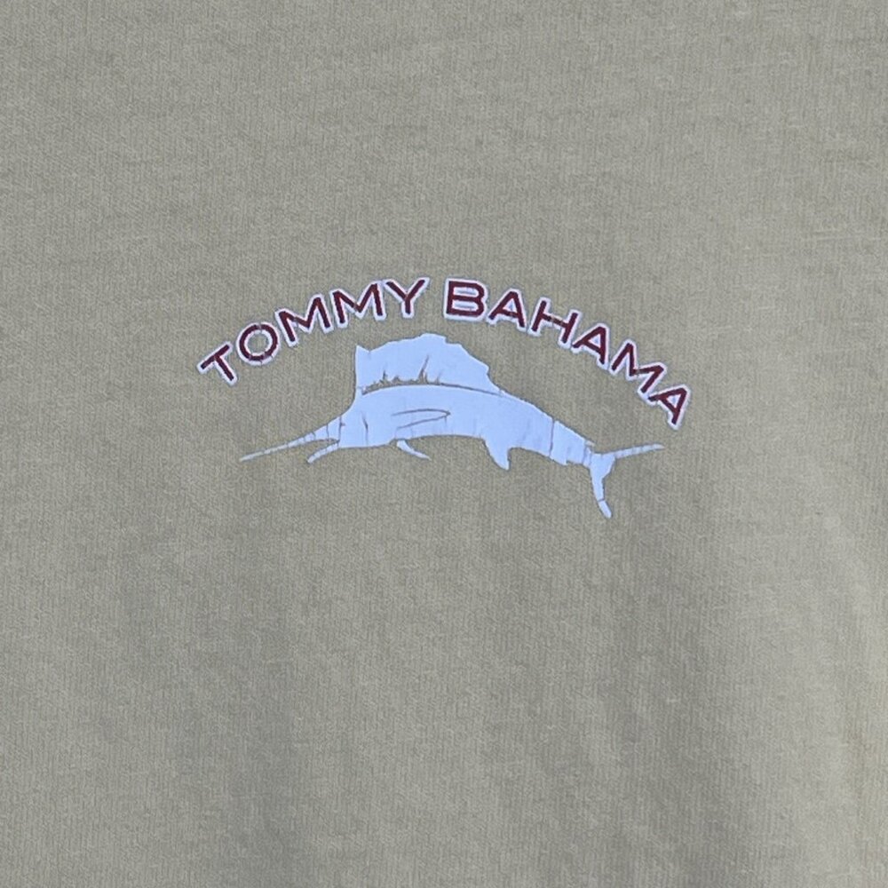 Tommy Bahama Shirt Mens XL Yellow 20 Years Of Relaxation Graphic Tee Cotton - Picture 5 of 9